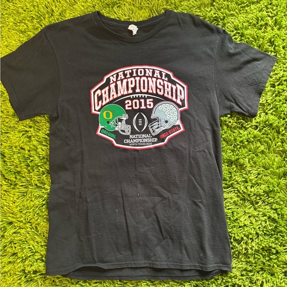 Black Ohio State National Championship 2015 T-Shirt - Picture 1 of 3
